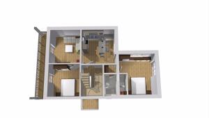 a rendering of a floor plan of a house at VineSinn in Maikammer