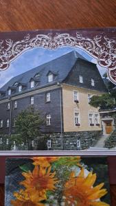 LichtenbergKeller's Quartier im Burghotel的一幅房子的图片和一幅房子的绘画