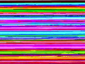 un mur de couleur arc-en-ciel avec de nombreuses lignes de couleur différentes dans l'établissement Holiday Home delle Rose by Interhome, à Livourne 29 autres photos