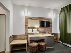 TV a/nebo společenská místnost v ubytování Hotel Opal