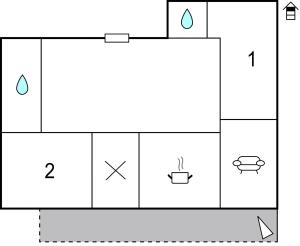 Plan piętra w obiekcie Schoene Ferienwohnung - Pfunds
