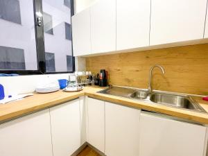 Elegant 3Br Oasis in Heart of Addis Ababa的厨房或小厨房