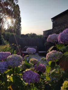 Zahrada ubytování L'herbe Hôtes