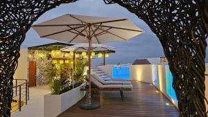 Balkoni atau teres di Loft apartment in a private condominium