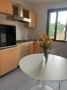 Kuchyň nebo kuchyňský kout v ubytování Penthouse apartment + 4 fotografie