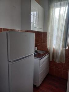 Kuchyň nebo kuchyňský kout v ubytování ApartmaniNET