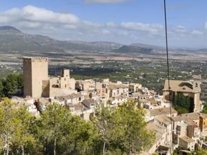 a view of a town with a city at Casa MI LUCÍA in Moratalla