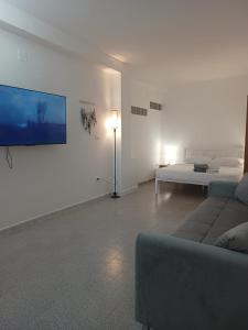 TV a/nebo společenská místnost v ubytování Astra Solea