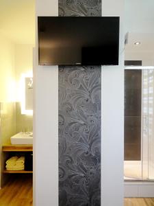 Et badeværelse på Apartments Rummelsburger Bucht am Ostkreuz