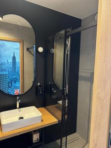 Kúpeľňa v ubytovaní Autohof 171 Hotel Hegyeshalom