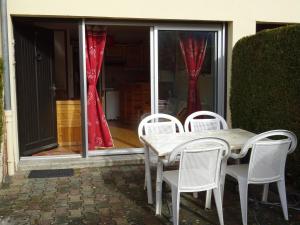 Patio nebo venkovní prostory v ubytování Appartement Saint Lary