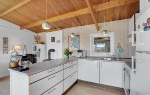 Kuchyň nebo kuchyňský kout v ubytování Pet Friendly Home In Thisted With Wifi