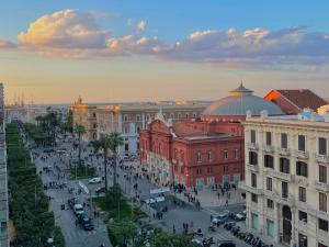 an aerial view of a city with buildings and a street at Maison Petruzzelli - Rooms in Bari in Bari