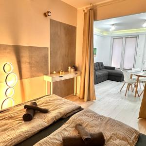 Et opholdsområde på Hello Holiday Apartman