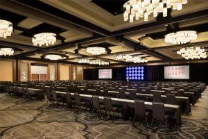 a large room with rows of tables and chairs at Grand Hyatt San Antonio River Walk in San Antonio +33 photos