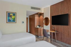 Doubletree By Hilton Addis Ababa Airport的电视和/或娱乐中心