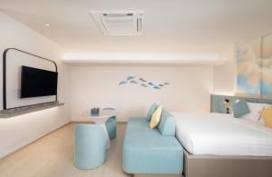 TV a/nebo společenská místnost v ubytování Cloudotel Walking Street Pattaya