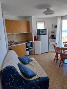 Η κουζίνα ή μικρή κουζίνα στο Appartement face à la mer