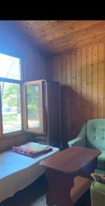 Postel nebo postele na pokoji v ubytování Ulduz İstrahət mərkəzi