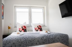 Postel nebo postele na pokoji v ubytování BnB Open Apartments Pader-Chill