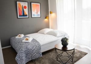 Postel nebo postele na pokoji v ubytování BnB Open Apartments Pader-Chill