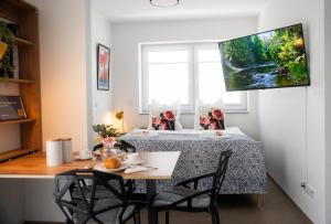 TV a/nebo společenská místnost v ubytování BnB Open Apartments Pader-Chill