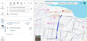 a screenshot of a google maps page with a map at Seaview apartment Lukić in Supetar