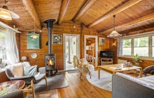 Posezení v ubytování Holiday Home Gubbegårdsvejen Nexø Ii