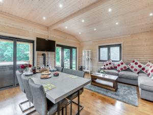 Χώρος καθιστικού στο Alpaca Lodge
