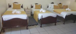 Postel nebo postele na pokoji v ubytování NEW LODGE - Westdene + 3 fotografie