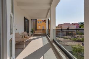 Balkón alebo terasa v ubytovaní Penthouse Apartments Dora Kukljica