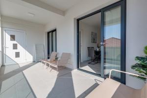 Balkón alebo terasa v ubytovaní Penthouse Apartments Dora Kukljica