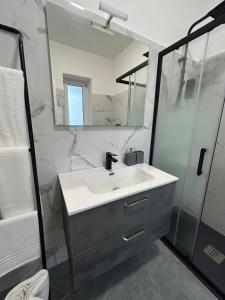 Phòng tắm tại b&b HANNA