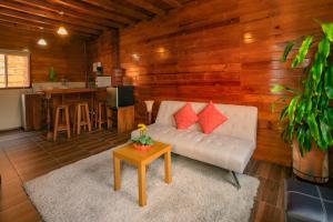 Kuchyň nebo kuchyňský kout v ubytování Chalet Dominnycos