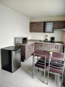 Kuchyň nebo kuchyňský kout v ubytování Hotel Casa 20