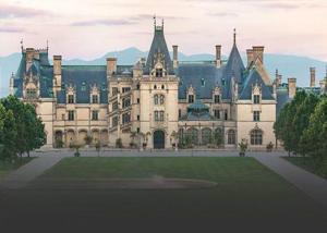 a large castle building with a lawn in front of it at #6 Studio Town Place 2 in Sevierville