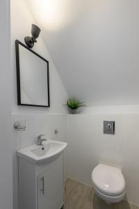 Koupelna v ubytování Domki Marina nad morzem