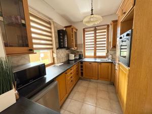 Kuchyň nebo kuchyňský kout v ubytování Aqua Azur Apartman