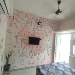 TV a/nebo společenská místnost v ubytování Vanam Pool Stay