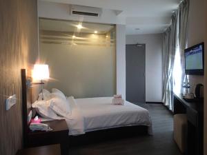 TV a/nebo společenská místnost v ubytování Hotel Trillium