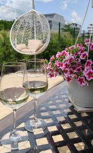 Drinks på Sea apartment