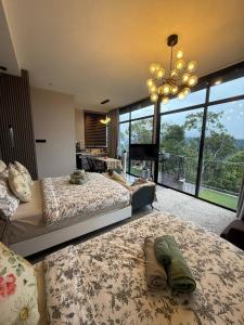 Кровать или кровати в номере Green Therapy Cottage