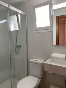 Koupelna v ubytování Casa Barca Cala Saona