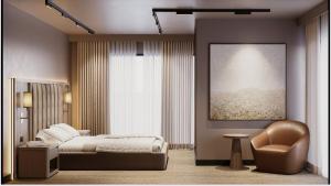 Postel nebo postele na pokoji v ubytování Max Suite Hotel