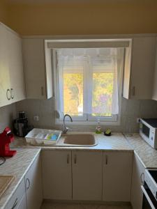 Кухня или мини-кухня в Villa Alexandros

