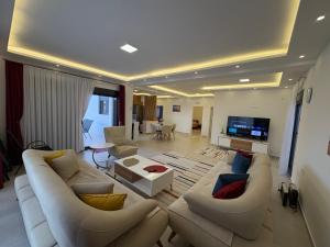 TV a/nebo společenská místnost v ubytování Luxury Villa Ulcinj Štoj
