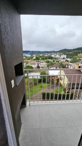 En balkon eller terrasse på Studio alto padrão - 5 minutos da UNISC a pé