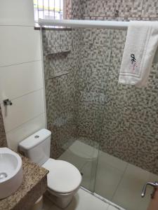 Koupelna v ubytování Hotel Turella