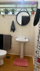 Koupelna v ubytování Cosme Velho - Rooms CORCOVADO STATION