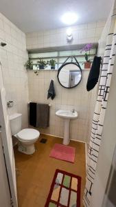 Koupelna v ubytování Cosme Velho - Rooms CORCOVADO STATION